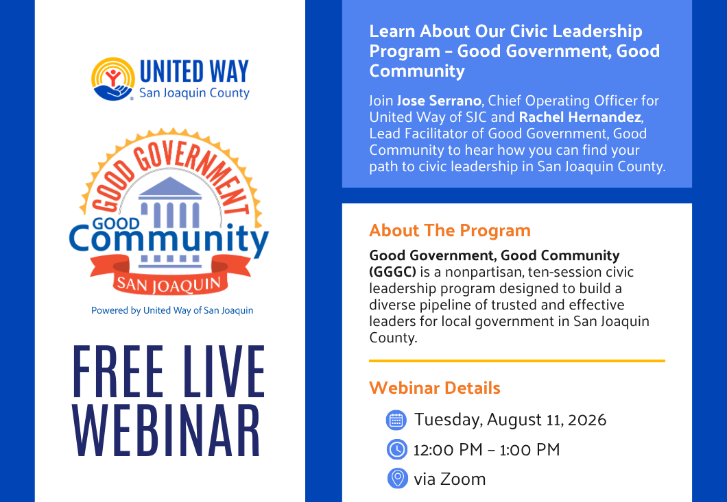 Good Government, Good Community Free Live Webinar